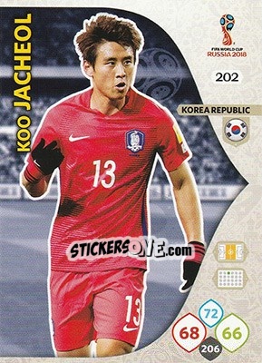 Figurina Koo Ja-cheol - FIFA World Cup 2018 Russia. Adrenalyn XL - Panini