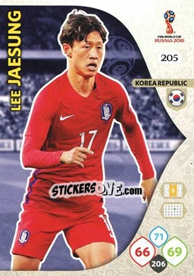 Cromo Lee Jae-sung - FIFA World Cup 2018 Russia. Adrenalyn XL - Panini