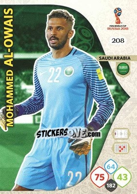 Sticker Mohammed Al-Owais - FIFA World Cup 2018 Russia. Adrenalyn XL - Panini