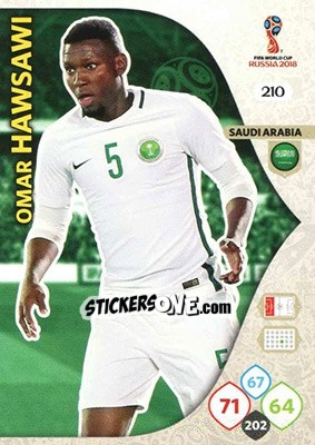 Figurina Omar Hawsawi - FIFA World Cup 2018 Russia. Adrenalyn XL - Panini