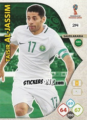 Sticker Taisir Al-Jassim - FIFA World Cup 2018 Russia. Adrenalyn XL - Panini