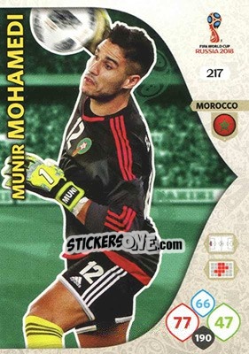 Figurina Munir Mohamedi - FIFA World Cup 2018 Russia. Adrenalyn XL - Panini