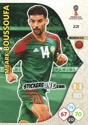 Sticker Mbark Boussoufa - FIFA World Cup 2018 Russia. Adrenalyn XL - Panini