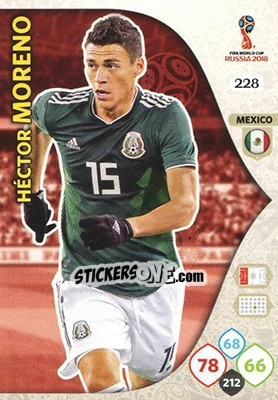 Sticker Héctor Moreno - FIFA World Cup 2018 Russia. Adrenalyn XL - Panini