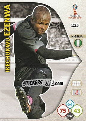 Cromo Ikechukwu Ezenwa - FIFA World Cup 2018 Russia. Adrenalyn XL - Panini