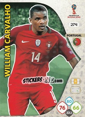 Sticker William Carvalho - FIFA World Cup 2018 Russia. Adrenalyn XL - Panini