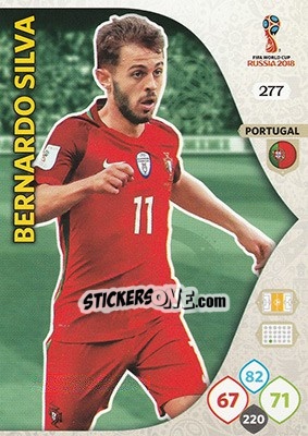 Sticker Bernardo Silva - FIFA World Cup 2018 Russia. Adrenalyn XL - Panini