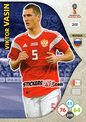 Sticker Viktor Vasin - FIFA World Cup 2018 Russia. Adrenalyn XL - Panini