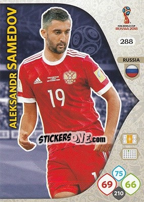Sticker Aleksandr Samedov - FIFA World Cup 2018 Russia. Adrenalyn XL - Panini