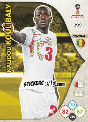Sticker Kalidou Koulibaly - FIFA World Cup 2018 Russia. Adrenalyn XL - Panini