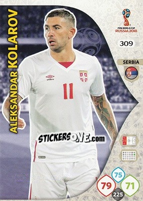 Sticker Aleksandar Kolarov - FIFA World Cup 2018 Russia. Adrenalyn XL - Panini