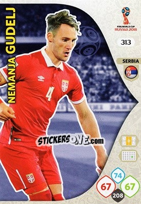 Sticker Nemanja Gudelj - FIFA World Cup 2018 Russia. Adrenalyn XL - Panini