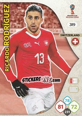 Cromo Ricardo Rodríguez - FIFA World Cup 2018 Russia. Adrenalyn XL - Panini