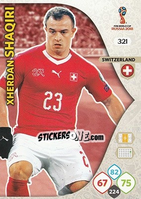 Figurina Xherdan Shaqiri - FIFA World Cup 2018 Russia. Adrenalyn XL - Panini