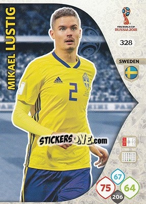 Sticker Mikael Lustig - FIFA World Cup 2018 Russia. Adrenalyn XL - Panini