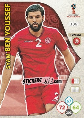 Figurina Syam Ben Youssef - FIFA World Cup 2018 Russia. Adrenalyn XL - Panini