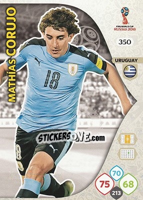 Sticker Mathías Corujo - FIFA World Cup 2018 Russia. Adrenalyn XL - Panini
