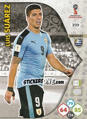 Cromo Luis Suárez - FIFA World Cup 2018 Russia. Adrenalyn XL - Panini