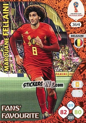 Sticker Marouane Fellaini - FIFA World Cup 2018 Russia. Adrenalyn XL - Panini