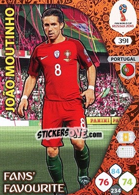 Figurina João Moutinho - FIFA World Cup 2018 Russia. Adrenalyn XL - Panini