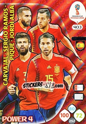 Sticker Spain - FIFA World Cup 2018 Russia. Adrenalyn XL - Panini