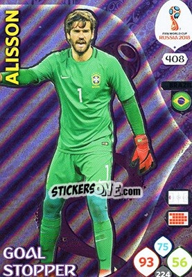 Cromo Alisson - FIFA World Cup 2018 Russia. Adrenalyn XL - Panini