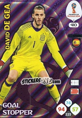 Figurina David de Gea - FIFA World Cup 2018 Russia. Adrenalyn XL - Panini