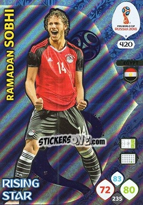 Sticker Ramadan Sobhi - FIFA World Cup 2018 Russia. Adrenalyn XL - Panini