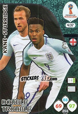 Cromo Harry Kane / Daniel Sturridge - FIFA World Cup 2018 Russia. Adrenalyn XL - Panini