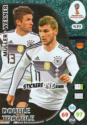 Cromo Thomas Müller / Timo Werner - FIFA World Cup 2018 Russia. Adrenalyn XL - Panini