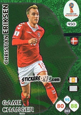 Sticker Christian Eriksen - FIFA World Cup 2018 Russia. Adrenalyn XL - Panini