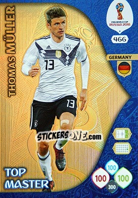 Sticker Thomas Müller - FIFA World Cup 2018 Russia. Adrenalyn XL - Panini