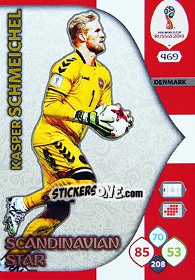 Sticker Kasper Schmeichel - FIFA World Cup 2018 Russia. Adrenalyn XL - Panini