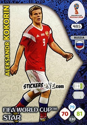 Sticker Aleksandr Kokorin - FIFA World Cup 2018 Russia. Adrenalyn XL - Panini