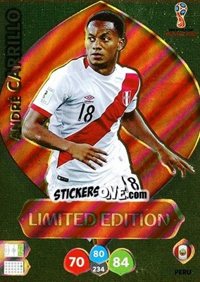 Sticker André Carrillo - FIFA World Cup 2018 Russia. Adrenalyn XL - Panini