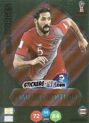 Cromo Celso Borges - FIFA World Cup 2018 Russia. Adrenalyn XL - Panini