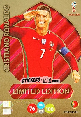 Figurina Cristiano Ronaldo - FIFA World Cup 2018 Russia. Adrenalyn XL - Panini