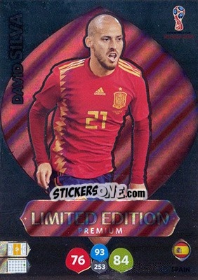 Sticker David Silva - FIFA World Cup 2018 Russia. Adrenalyn XL - Panini