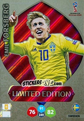 Cromo Emil Forsberg - FIFA World Cup 2018 Russia. Adrenalyn XL - Panini