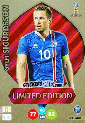 Sticker Gylfi Sigurdsson - FIFA World Cup 2018 Russia. Adrenalyn XL - Panini