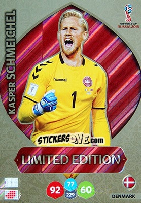 Cromo Kasper Schmeichel - FIFA World Cup 2018 Russia. Adrenalyn XL - Panini