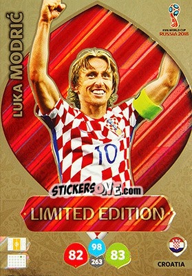 Sticker Luka Modric - FIFA World Cup 2018 Russia. Adrenalyn XL - Panini