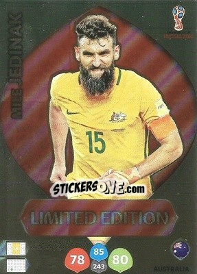 Cromo Mile Jedinak - FIFA World Cup 2018 Russia. Adrenalyn XL - Panini