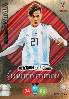 Sticker Paulo Dybala - FIFA World Cup 2018 Russia. Adrenalyn XL - Panini