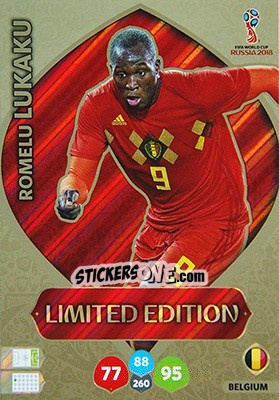 Sticker Romelu Lukaku - FIFA World Cup 2018 Russia. Adrenalyn XL - Panini