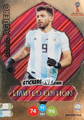 Sticker Sergio Agüero - FIFA World Cup 2018 Russia. Adrenalyn XL - Panini