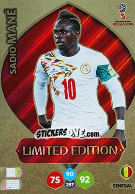 Cromo Sadio Mané - FIFA World Cup 2018 Russia. Adrenalyn XL - Panini