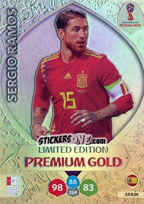 Cromo Sergio Ramos - FIFA World Cup 2018 Russia. Adrenalyn XL - Panini