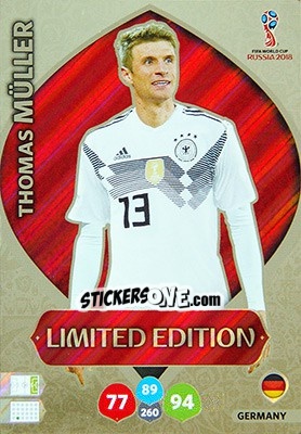 Figurina Thomas Müller - FIFA World Cup 2018 Russia. Adrenalyn XL - Panini