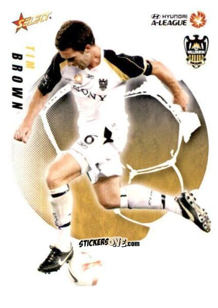 Sticker Tim Brown - Hyundai A-League 2008-2009 n. 104 - Select